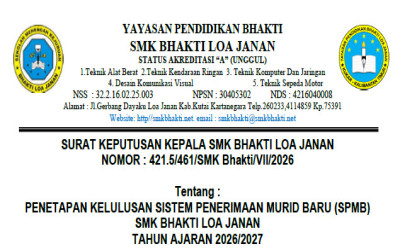 Pengumuman kelulusan SPMB Tahun Ajaran 2026